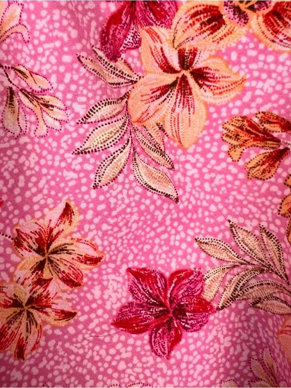 NWT LOFT Lily Gathered Waist Floral Puff Sleeve V-Neck Blouse Pink 2024 Size SP